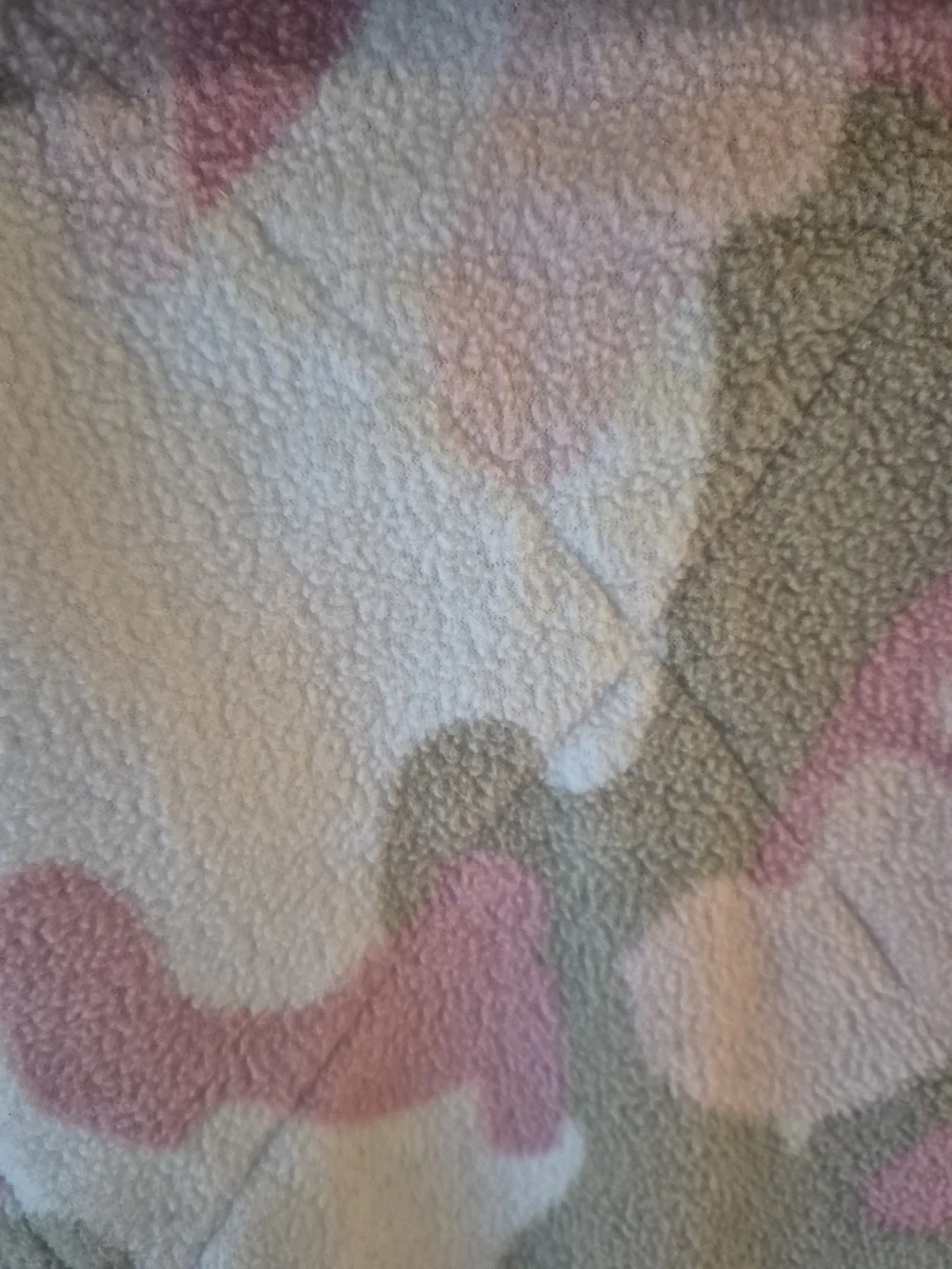 Patchwork Quilt in Purple, Green, and Cream - Cozy Floral Block Design